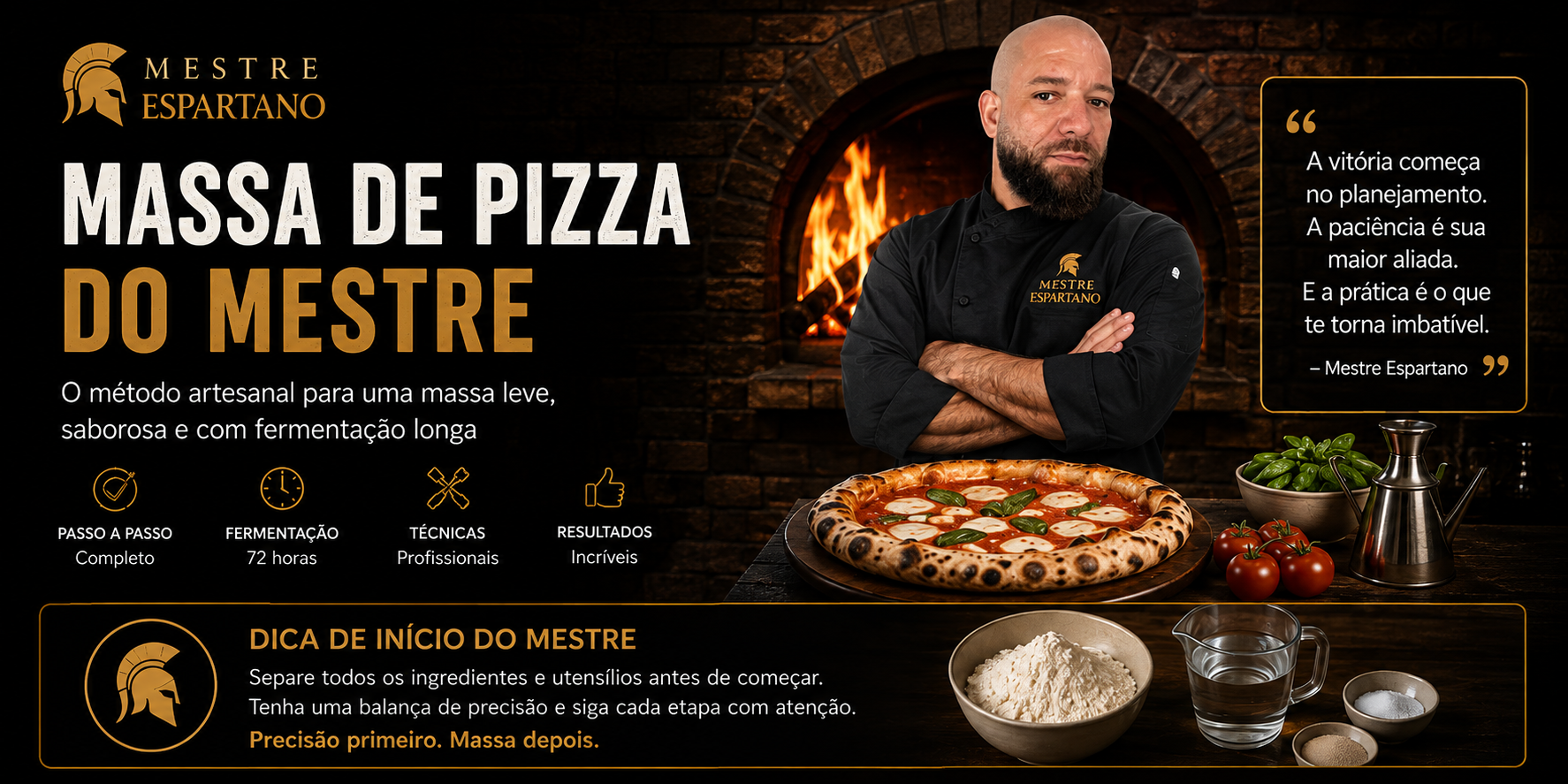 Mestre Espartano - A Arte da Massa de Pizza Artesanal